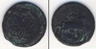 Монета 1741 – 1761 Елизавета Петровна 1 копейка Медь 1760