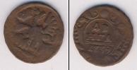 Монета 1730 – 1740 Анна Иоанновна 1 деньга Медь 1739