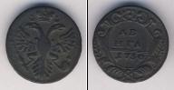 Монета 1730 – 1740 Анна Иоанновна 1 деньга Медь 1730