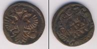 Монета 1730 – 1740 Анна Иоанновна 1 деньга Медь 1734
