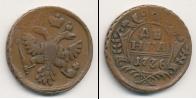 Монета 1730 – 1740 Анна Иоанновна 1 деньга Медь 1736