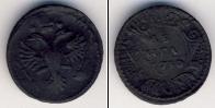 Монета 1730 – 1740 Анна Иоанновна 1 деньга Медь 1730
