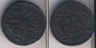 Монета 1730 – 1740 Анна Иоанновна 1 деньга Медь 1738