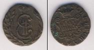 Монета 1762 – 1796 Екатерина II 1 полушка Медь 1777