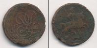Монета 1741 – 1761 Елизавета Петровна 1 копейка Медь 1758