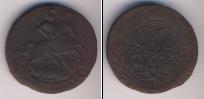 Монета 1741 – 1761 Елизавета Петровна 2 копейки Медь 1760