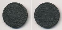 Монета 1689 – 1725 Петр I 1 деньга Медь 1712