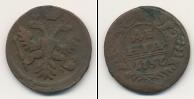 Монета 1730 – 1740 Анна Иоанновна 1 деньга Медь 1737
