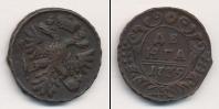 Монета 1730 – 1740 Анна Иоанновна 1 деньга Медь 1739
