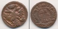 Монета 1730 – 1740 Анна Иоанновна 1 деньга Медь 1740