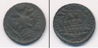 Монета 1730 – 1740 Анна Иоанновна 1 деньга Медь 1737