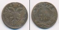 Монета 1730 – 1740 Анна Иоанновна 1 деньга Медь 1730
