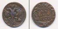 Монета 1730 – 1740 Анна Иоанновна 1 деньга Медь 1734