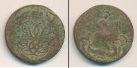 Монета 1741 – 1761 Елизавета Петровна 2 копейки Медь 1761