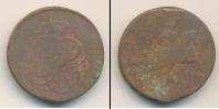 Монета 1741 – 1761 Елизавета Петровна 1 копейка Медь 1758