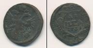 Монета 1730 – 1740 Анна Иоанновна 1 деньга Медь 1731