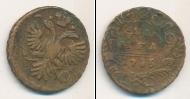 Монета 1730 – 1740 Анна Иоанновна 1 деньга Медь 1735