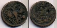 Монета 1730 – 1740 Анна Иоанновна 1 деньга Медь 1735