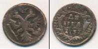 Монета 1730 – 1740 Анна Иоанновна 1 деньга Медь 1737