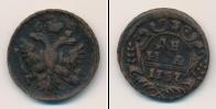Монета 1730 – 1740 Анна Иоанновна 1 деньга Медь 1737