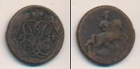 Монета 1741 – 1761 Елизавета Петровна 1 деньга Медь 1759