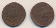 Монета 1741 – 1761 Елизавета Петровна 1 копейка Медь 1757