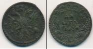 Монета 1730 – 1740 Анна Иоанновна 1 деньга Медь 1730