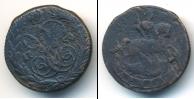 Монета 1741 – 1761 Елизавета Петровна 1 деньга Медь 1759
