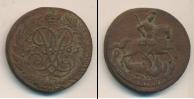 Монета 1741 – 1761 Елизавета Петровна 2 копейки Медь 1761