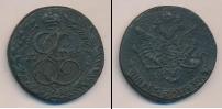 Монета 1762 – 1796 Екатерина II 5 копеек Медь 1785