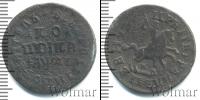 Монета 1689 – 1725 Петр I 1 копейка Медь 1714