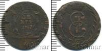 Монета 1762 – 1796 Екатерина II 1 деньга Медь 1767