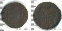 Монета 1762 – 1796 Екатерина II 1 деньга Медь 1767