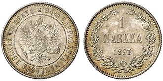 1 марка 1893 года Александр 3