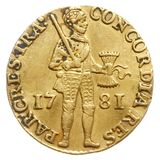  Дукат 1781, золото (Au 979) — Екатерина II, фото 1 