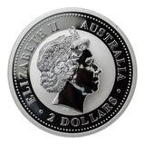  2 доллара 2004, серебро (Ag 925) | Год Обезьяны (цветная) — Австралия, фото 1 