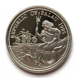  5 долларов 1995, серебро (Ag 925) | Нептун и морской конёк — Палау, фото 1 