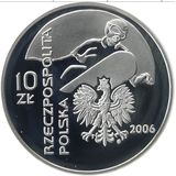  10 злотых 2006, серебро (Ag 925) | Турин — Польша, фото 1 