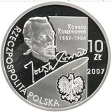  10 злотых 2007, серебро (Ag 925) | Коженёвский — Польша, фото 1 