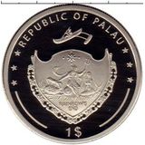  5 долларов 2006, серебро (Ag 925) | Фруктовый голубь — Палау, фото 1 