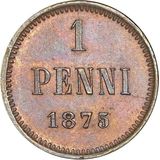  1 пенни 1875 года, фото 1 